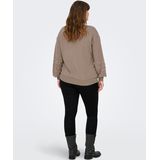 ONLY CARMAKOMA - Sweater - Grijsbruin - Met Parels