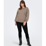 ONLY CARMAKOMA - Sweater - Grijsbruin - Met Parels