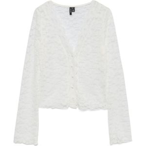 Vmdea - Top - Blouse - V-Hals - Lange Mouwen - Knoopsluiting - Tight Fit