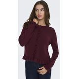 JDY - JDYLETTY ON FRILL - Vest - Dames - Knoop en Lussluiting - Lange Mouwen