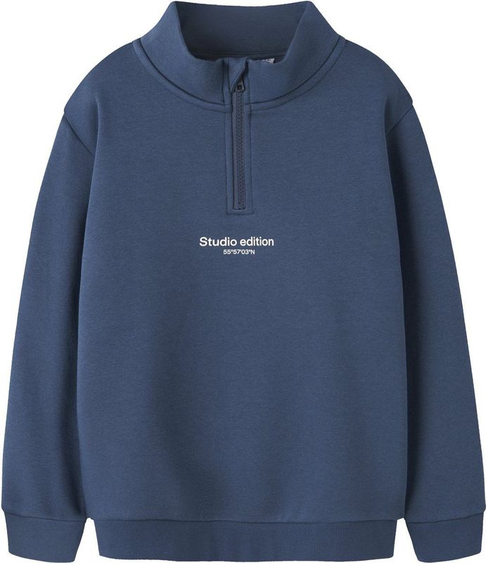 NAME IT - NKMBRODY LS NREG SWEAT ZIP - Jongens - Sweatshirt - Bruin