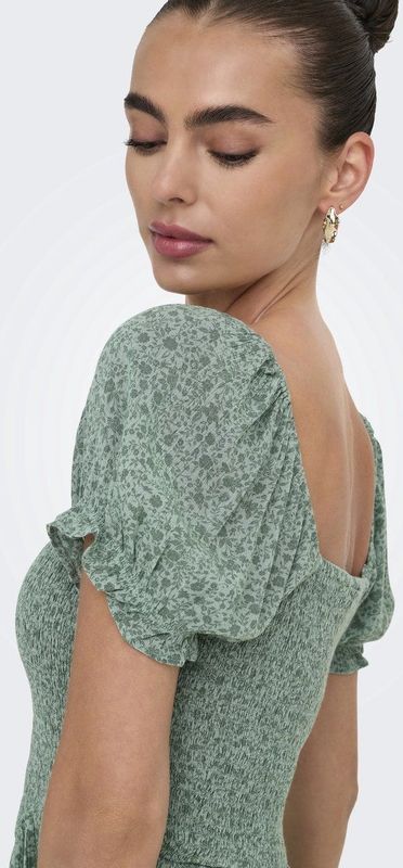 Only - 30 BERYL - Mini-jurk - Getailleerd - All-over Motief - Korte Mouwen