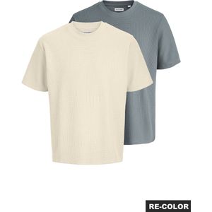 JACK & JONES Jjeaustin Tee Ss 2 stuks Mp, antiek wit., XL
