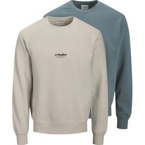 Jack & Jones - JJESOHO SWEAT CREW NECK - Sweatshirt - Stormy Weather - Set van 2