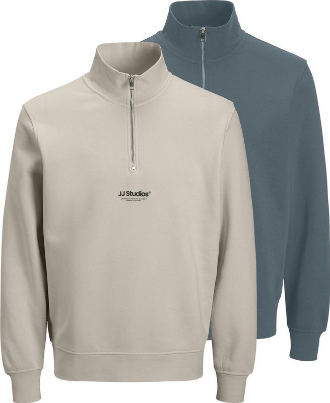 JACK&JONES - JJESOHO - Sweatshirt - Heren - Hoge Hals - Lange Mouwen - 2PK