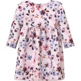 Jurk - All-over Print - Ribgebreid - Lange Mouwen - Regular Fit