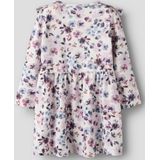 Bloem - Jurk - All-over Print - Ribgebreid - Lange Mouwen - Regular Fit