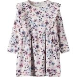 Bloem - Jurk - All-over Print - Ribgebreid - Lange Mouwen - Regular Fit
