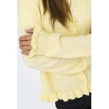 JDY - Vest - Zwart - Katoen - Lange Mouwen - O-hals - Knoopsluiting