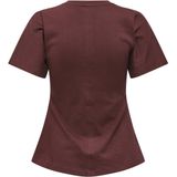 Top - Zwart - Katoen - Korte Mouwen, Volumineuze Mouwen, Regular Fit