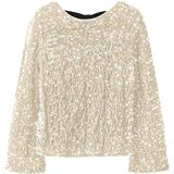 Blousetops - Strik Top - Geweven Stof - Lange Mouwen - Regular Fit