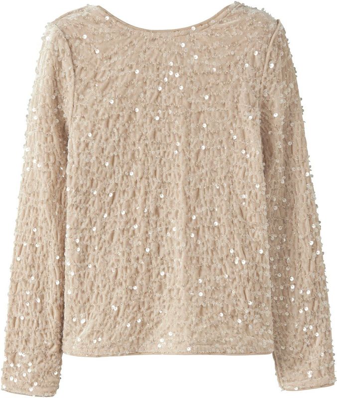 Blousetops - Strik Top - Geweven Stof - Lange Mouwen - Regular Fit