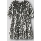 Jurk - Jacquard - Korte Mouwen - Regular Fit