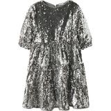 Jurk - Jacquard - Korte Mouwen - Regular Fit