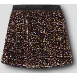 Paillet Rok - Knielengte - Geweven Stof - Elastische Taille - Pailletten