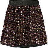 Paillet Rok - Knielengte - Geweven Stof - Elastische Taille - Pailletten