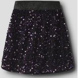 Paillet Rok - Knielengte - Geweven Stof - Elastische Taille - Pailletten