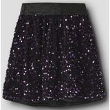 Paillet Rok - Knielengte - Geweven Stof - Elastische Taille - Pailletten