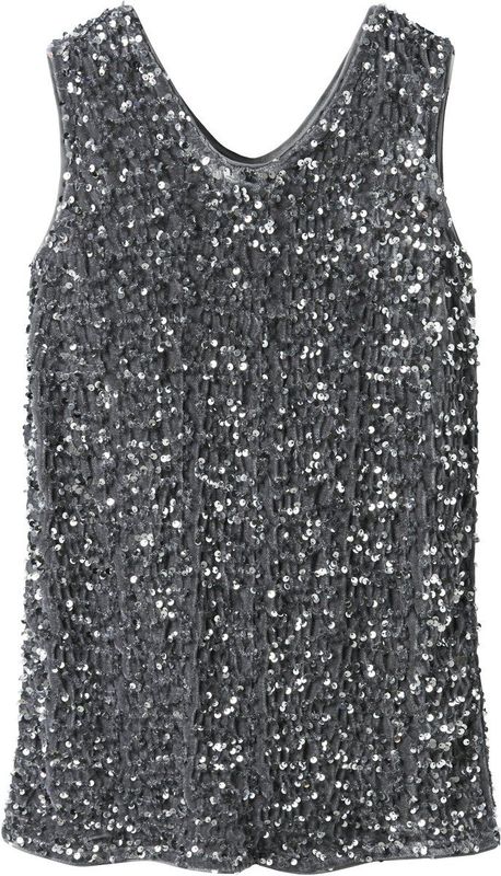 NAME IT - Jurk - Mouwloos - V-hals - Pailletten