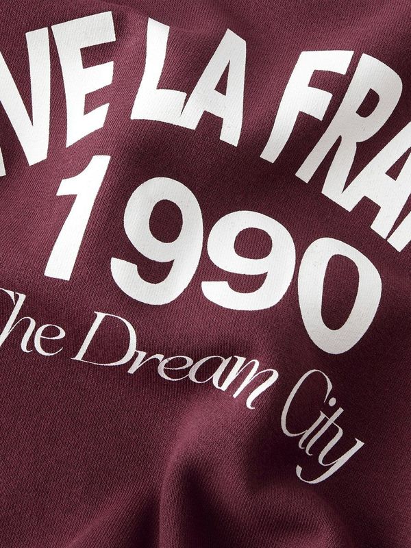 Sweatshirt - Regular Fit - Geborstelde Sweatstof - Lange Mouwen