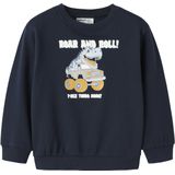 Sweatshirt - Regular Fit - Geborstelde Sweatstof - Lange Mouwen