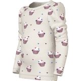 NAME IT MINI - Longsleeve - Ecru - Slim Fit - Stretchkatoen