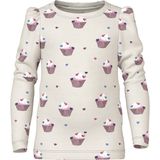 NAME IT MINI - Longsleeve - Ecru - Slim Fit - Stretchkatoen