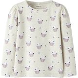 NAME IT MINI - Longsleeve - Ecru - Slim Fit - Stretchkatoen