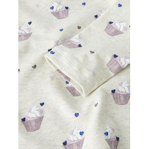 NAME IT MINI - Longsleeve - Ecru - Slim Fit - Stretchkatoen