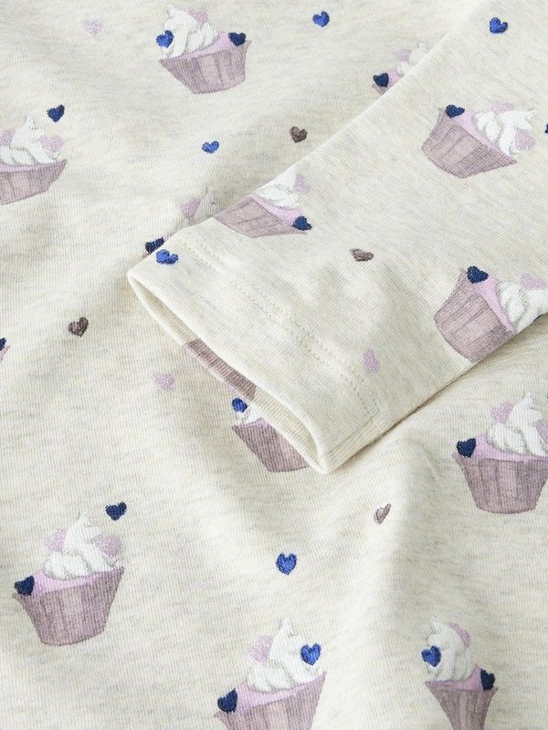 NAME IT MINI - Longsleeve - Ecru - Slim Fit - Stretchkatoen