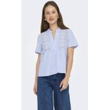 Onlskano - Top - Korte Mouwen - Geborduurd Detail - Regular Fit