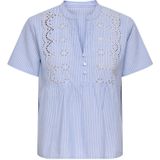 Onlskano - Top - Korte Mouwen - Geborduurd Detail - Regular Fit