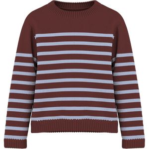 Gebreide Trui - Gestreept - Regular Fit - Lange Mouwen - Ronde Hals