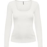 ONLY - Zwangerschapstop - T-shirt - Met Diepe Ronde Hals - Lange Mouwen