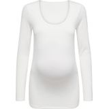 ONLY - Zwangerschapstop - T-shirt - Diepe Ronde Hals - Lange Mouwen