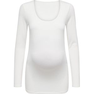 ONLY - Zwangerschapstop - T-shirt - Diepe Ronde Hals - Lange Mouwen