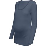 ONLY - Zwangerschapstop - T-shirt - Diepe Ronde Hals - Lange Mouwen