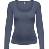 ONLY - Zwangerschapstop - T-shirt - Diepe Ronde Hals - Lange Mouwen