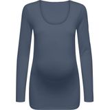 ONLY - Zwangerschapstop - T-shirt - Diepe Ronde Hals - Lange Mouwen