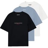 Jack & Jones - JORBILLYBURG TEE SS CN - T-shirt - Zwart - Set van 3