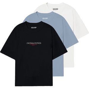 Jack & Jones - JORBILLYBURG TEE SS CN - T-shirt - Zwart - Set van 3