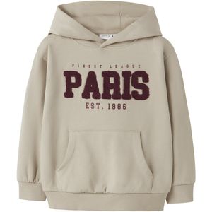 Sweater met capuchon NMMRIVAN jongen NAME IT beige