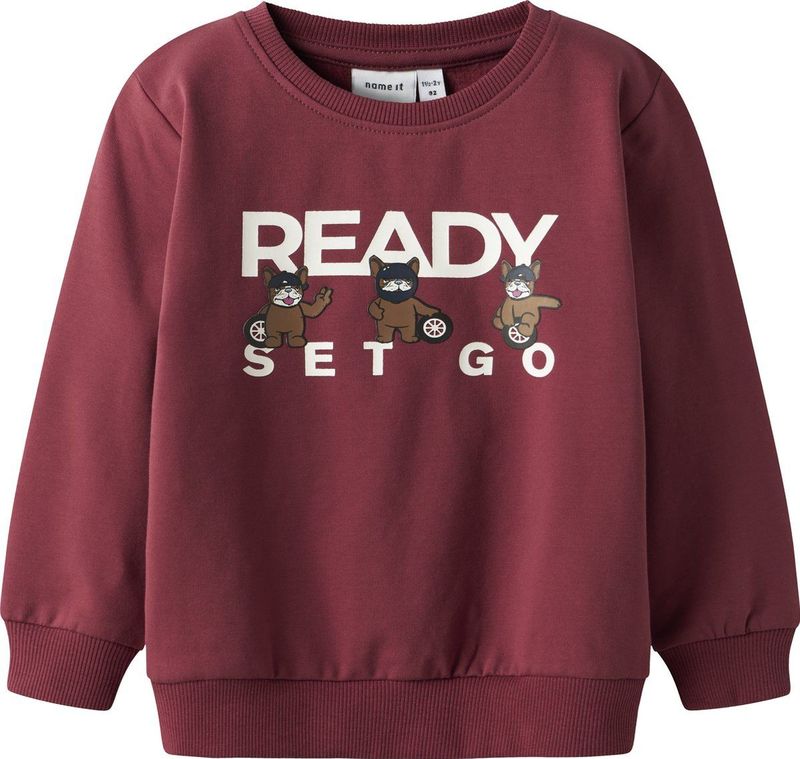 NAME IT MINI - Sweater - Donkerrood