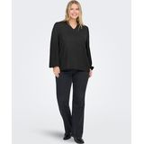 Carfancy - Blouse - V-Hals - Lange Mouwen - Kanten Detail - Regular Fit