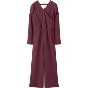 Jumpsuit - Lange Mouwen - Zware Jersey - Pofmouwen - Glitter Detail