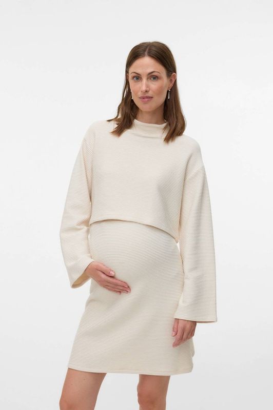 Blousetops - Hoge Hals Top - Lange Mouwen - Regular Fit