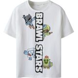 Brawl Stars - T-shirt - Korte Mouwen - Ronde Hals - Rubberen Print