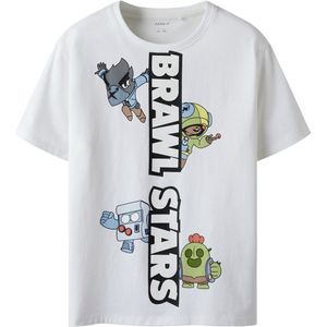 Brawl Stars - T-shirt - Korte Mouwen - Ronde Hals - Rubberen Print