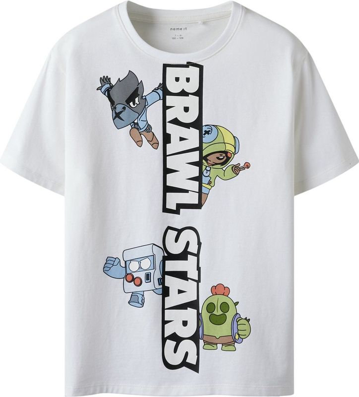 Brawl Stars - T-shirt - Korte Mouwen - Ronde Hals - Rubberen Print
