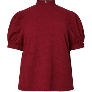 PIECES - Curve - Top - Donkerrood